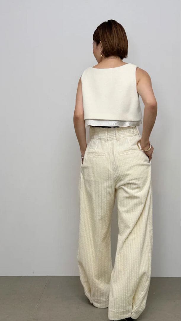 chieko+ lamb wool bistier ホワイト 36