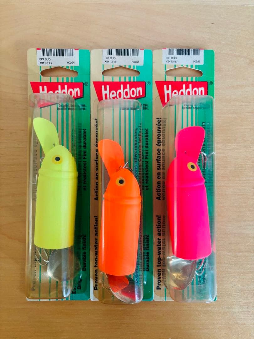 HEDDON BIG BUD ヘドン ビッグバド 蛍光カラー3色セット