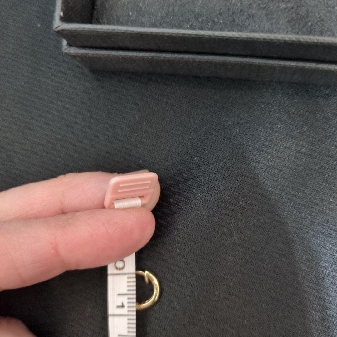 k18yg ダイヤモンド0.1✕2合計0.2 フープピアス