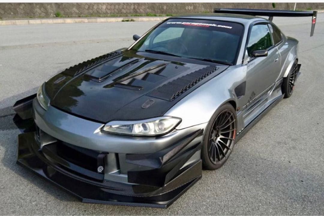 ガレージマック製 S15シルビア カーボン リヤクォーター　新品未使用