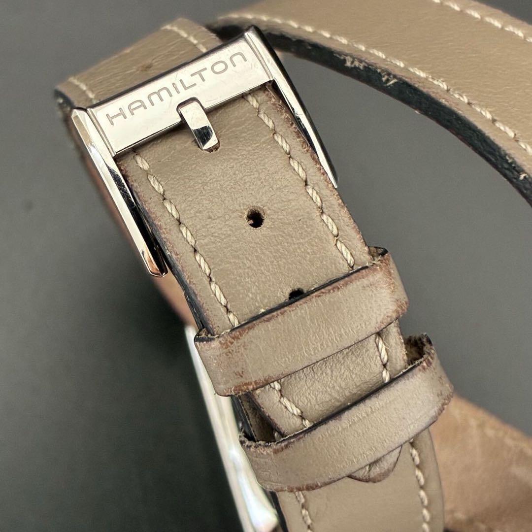 【貴重】ハミルトン/H112210/18㎜/クオーツ/レディース腕時計/スクエア