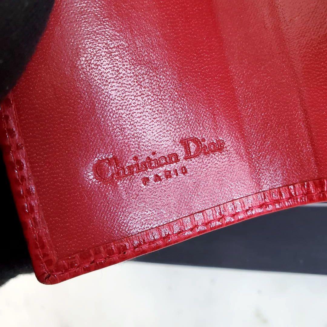 極美品 クリスチャンディオール キーケース 6連 ヴィンテージ 赤 CD 箱付き