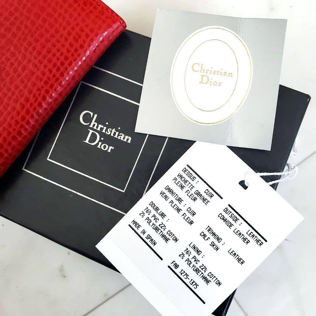 極美品 クリスチャンディオール キーケース 6連 ヴィンテージ 赤 CD 箱付き