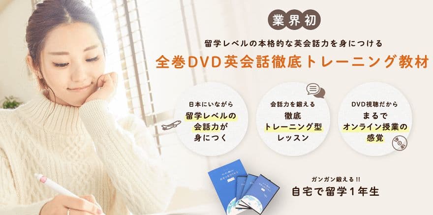 留学レベルの英会話力養成DVD 週1レッスン×1年間分