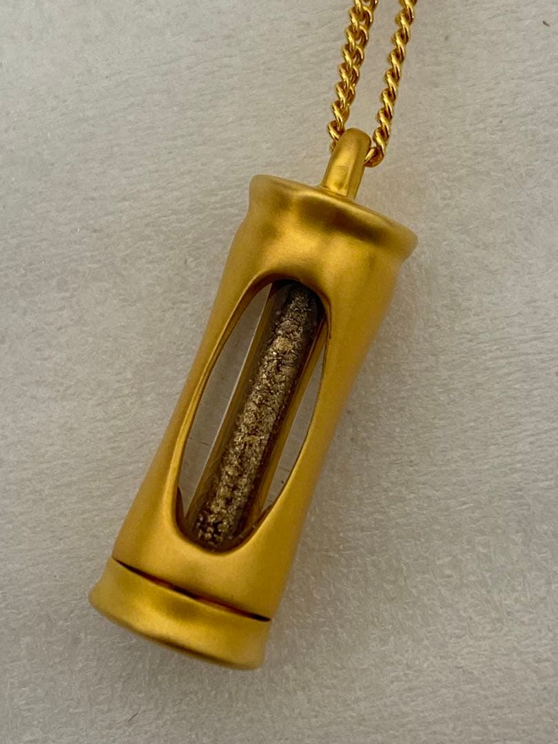 3-3328 二階堂 砂金 ネックレス ゴールド 桐箱 証明書付き