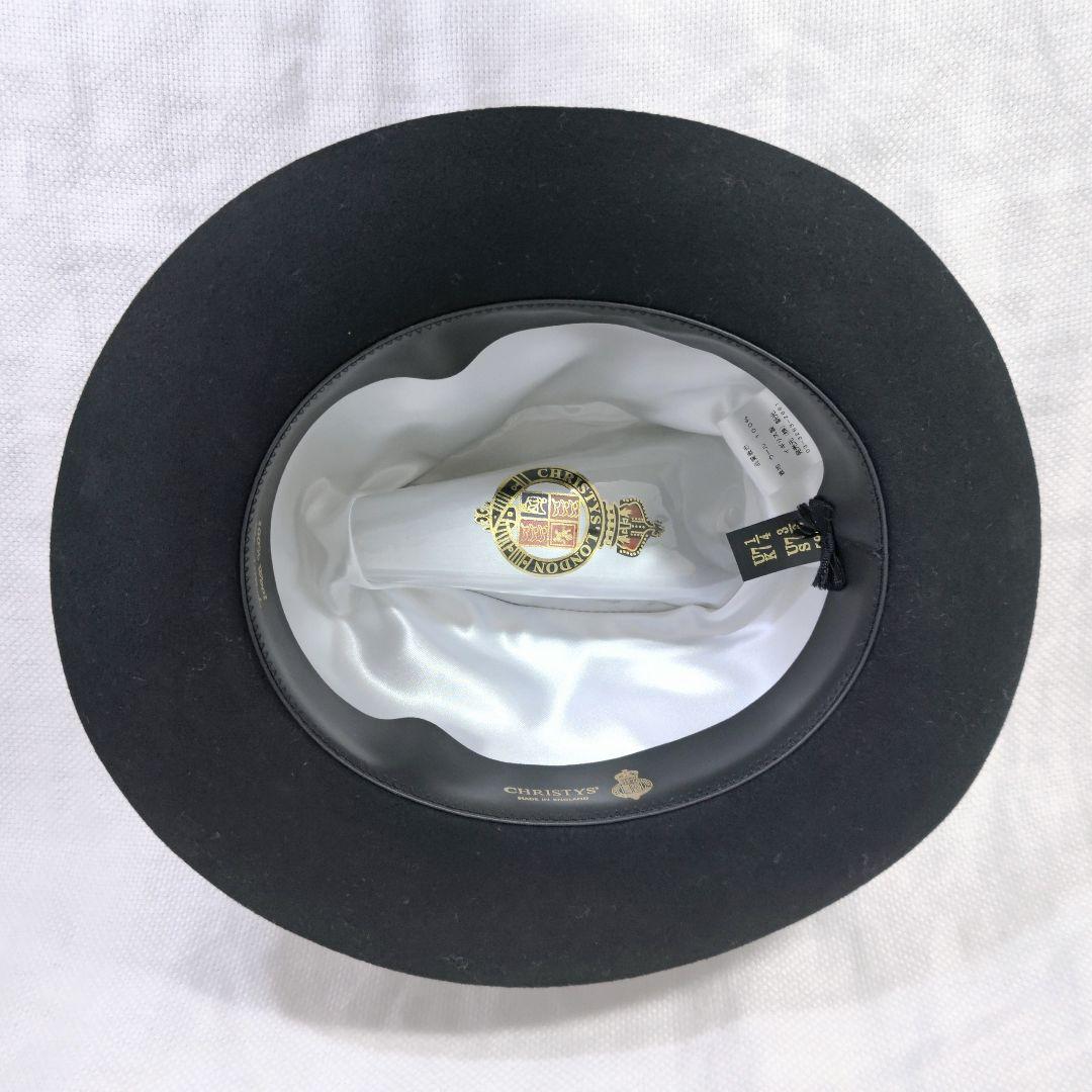 クリスティーズロンドンCHRISTYS' LONDON中折れウールハット黒59