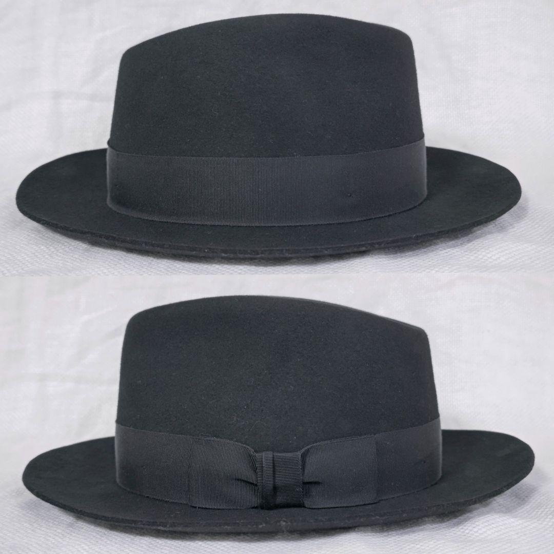 クリスティーズロンドンCHRISTYS' LONDON中折れウールハット黒59