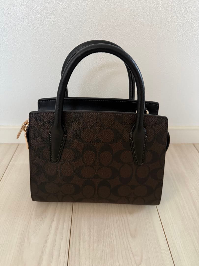 coach アンドレア ミニ キャリーオール・シグネチャー キャンバスバッグ