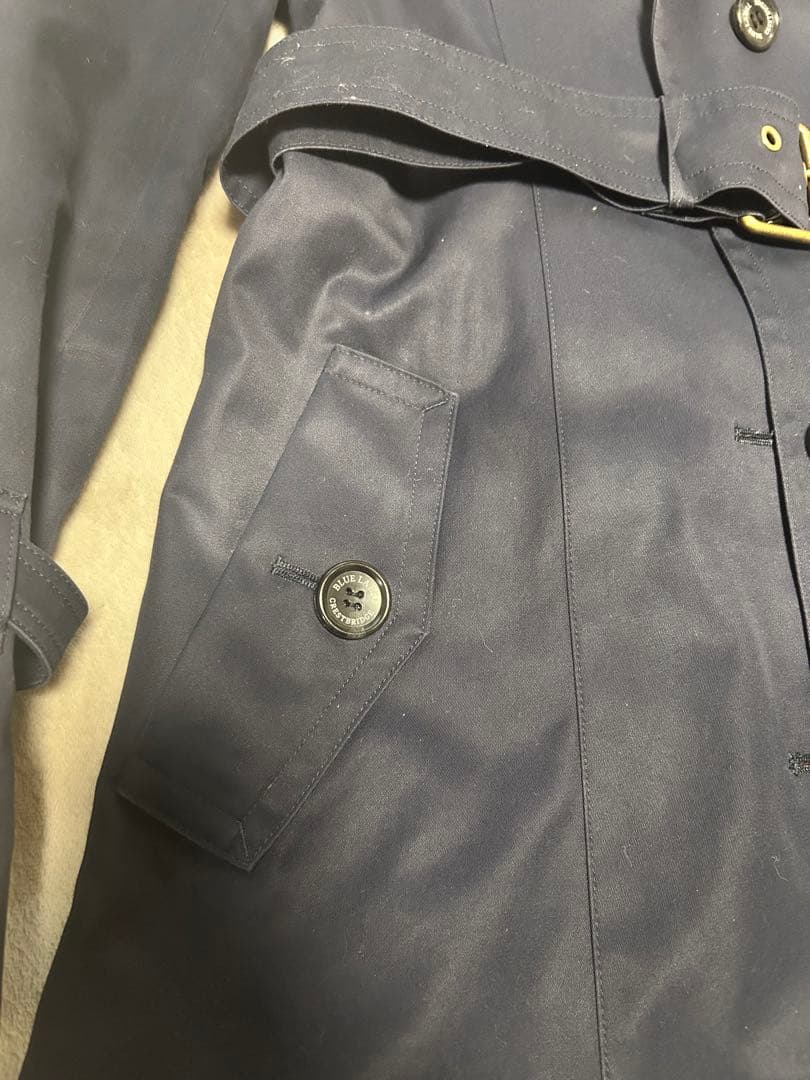 BURBERRY ブルーレーベル クレストブリッジ濃紺　トレンチコート 38