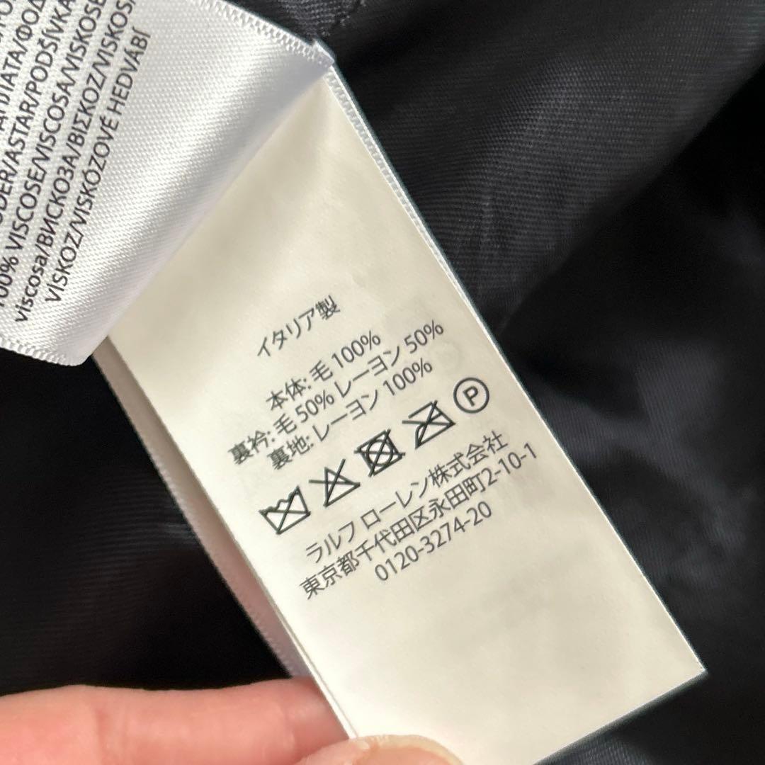 ラルフローレン キッズ スーツ 長袖シャツ ネクタイ 120 金ボタン ネイビー