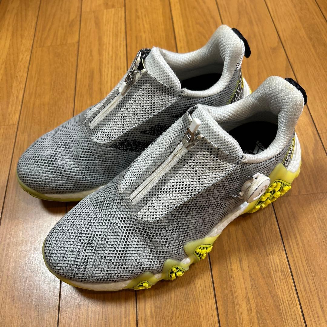 アディダス ゴルフシューズ グレー/イエロー
