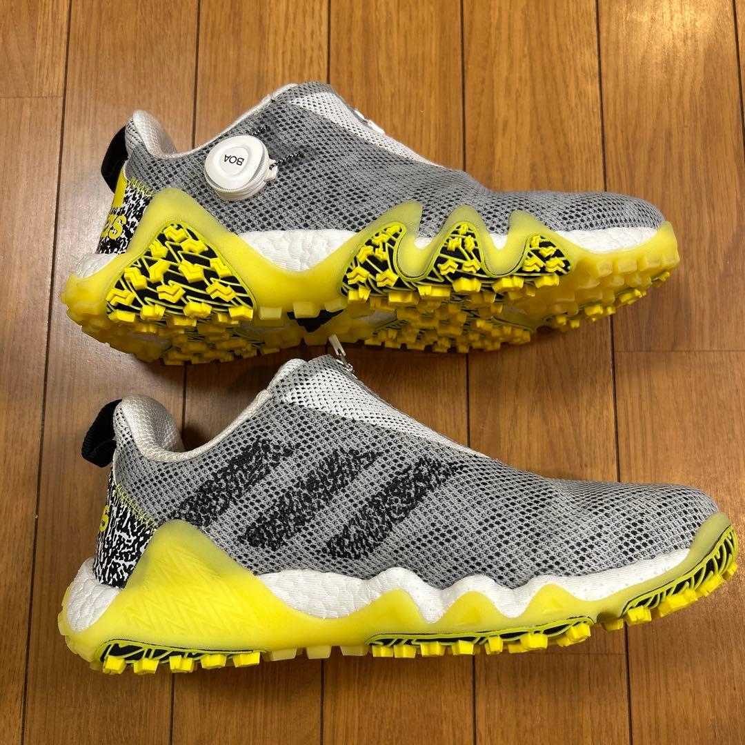 アディダス ゴルフシューズ グレー/イエロー