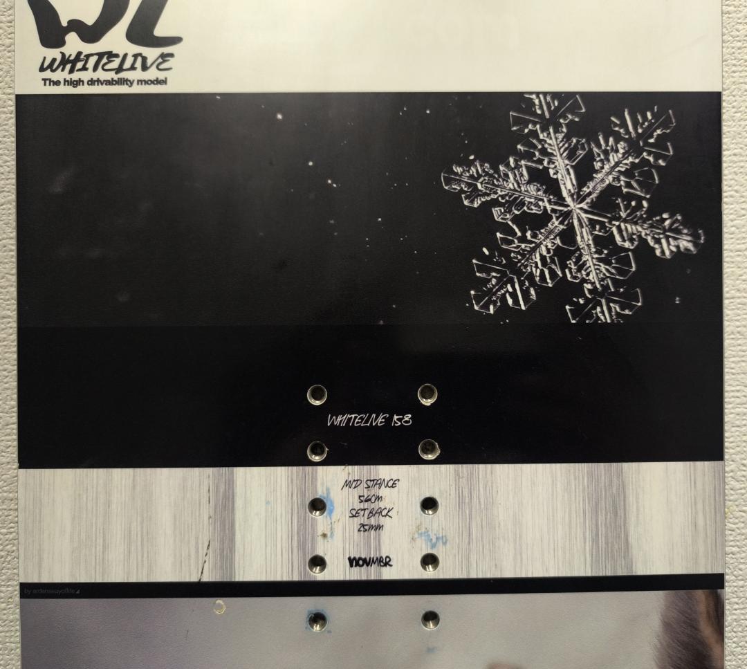 ★☆中古良品！ NOVEMBER WHITELIVE 158cm 2018年式