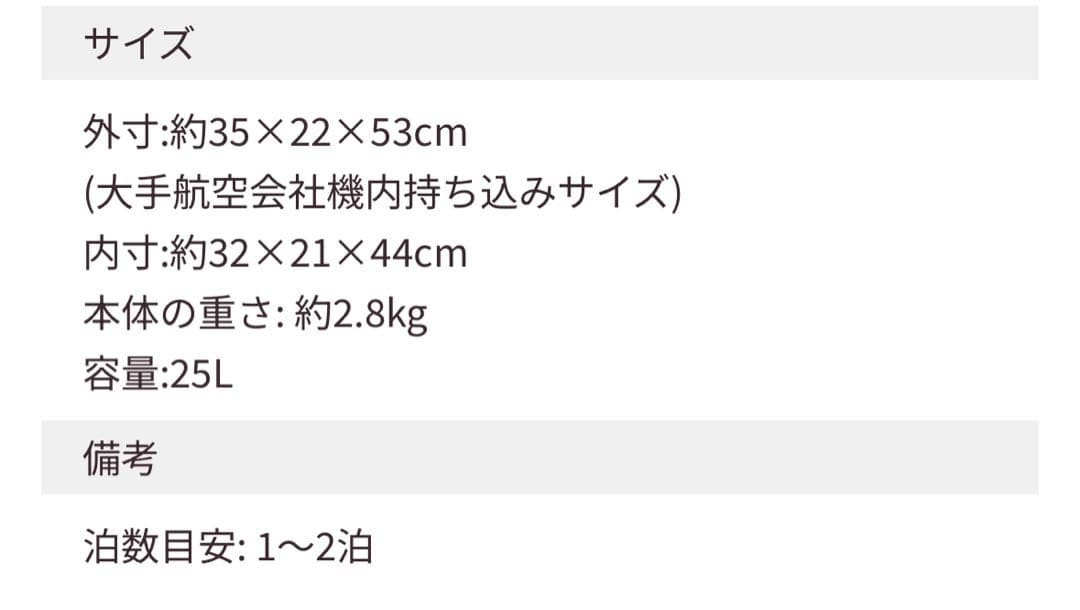 値下げしました！【新品・未使用】うなぎパイ 25ℓキャリーケース 1〜2泊用