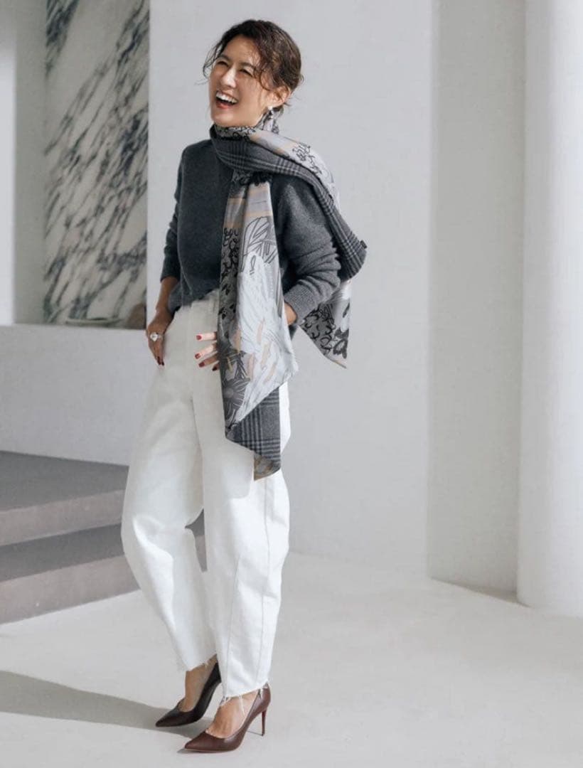 新品　manipuri for AMARC リバーシブルストール　大草直子