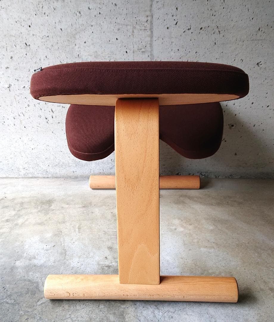 【美品】サカモトハウス バランスチェアイージー 　ショートバージョン　ブラウン