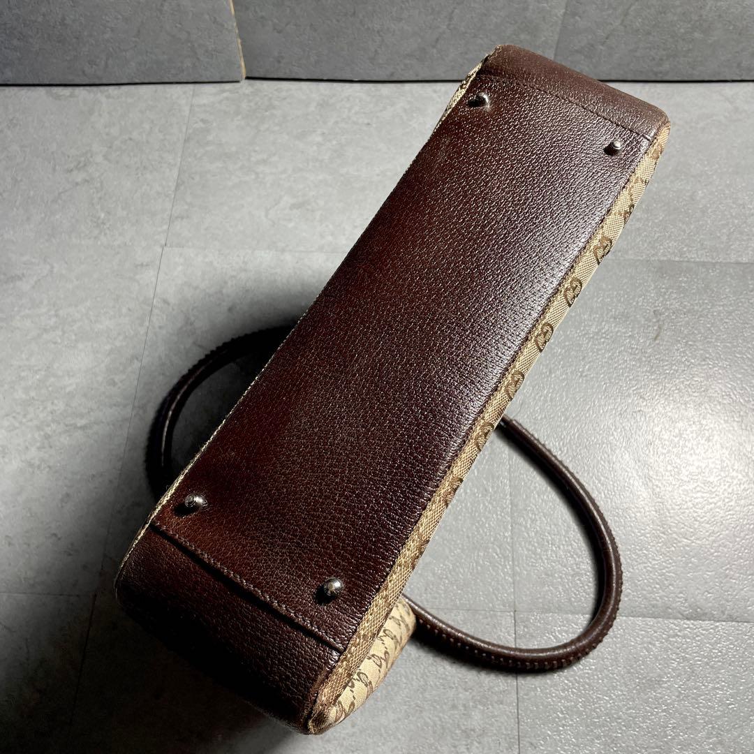 希少✨️ OLD GUCCI グッチ トートバッグ ggキャンバス レザー