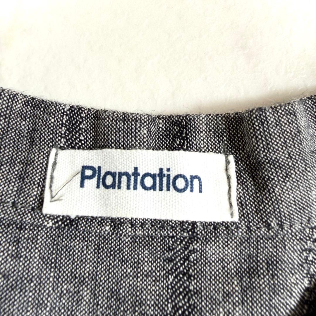 フォロー割☆プランテーション コットンリネン刺繍チュニックワンピース 七分袖