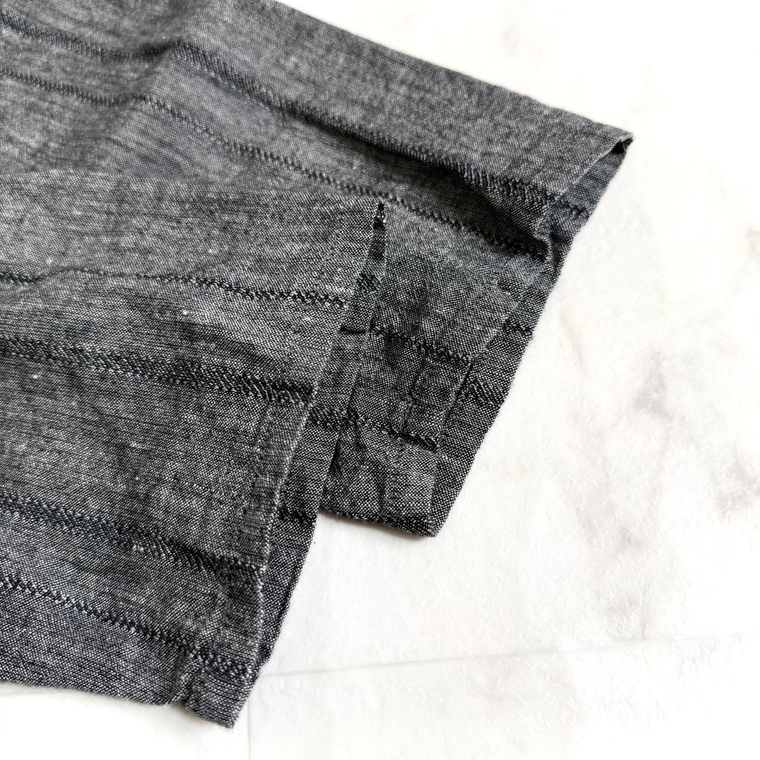 フォロー割☆プランテーション コットンリネン刺繍チュニックワンピース 七分袖