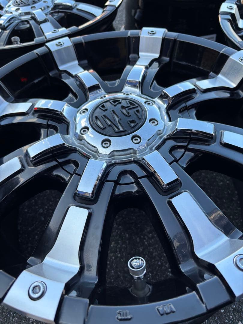 ◇送料込み◇ 16inch×7.0J クリムゾンMGビースト 中古ホイール4本