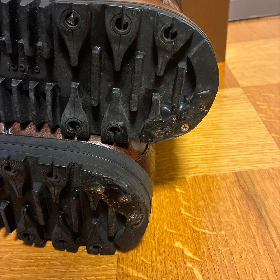 【希少】グッチ マウンテンブーツ茶　9 1/2　ランウェイモデル