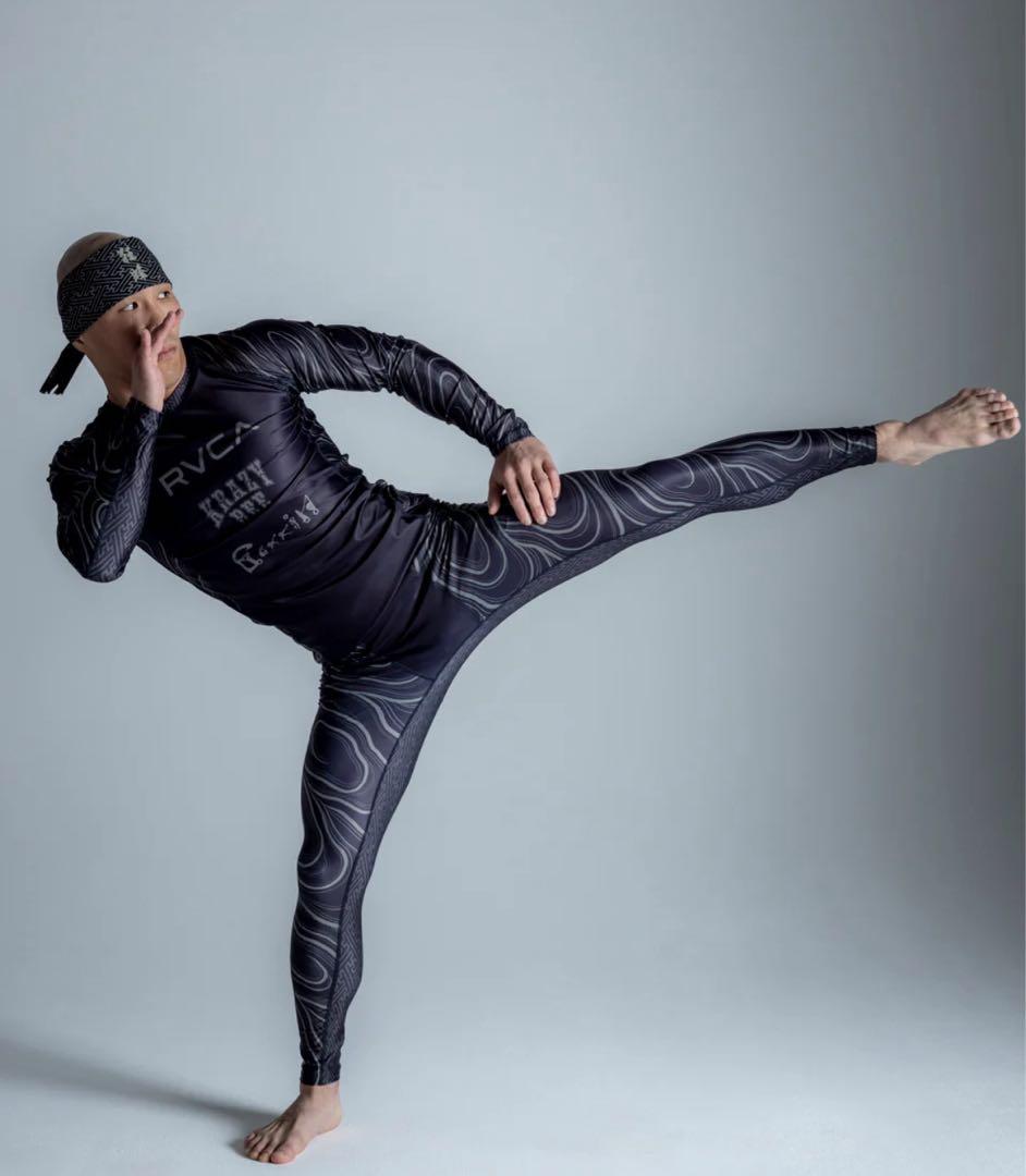 【美品】RVCA×KRAZY BEE×GAKKIN ルーカ インナーレギンス M