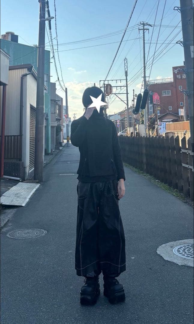 パンツ NUTEMPEROR /WIDE PU LEATHER PANTS