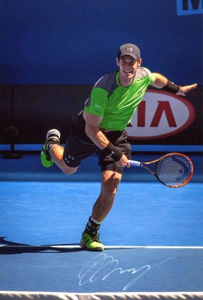 男子テニス　チャンピオン　証明書付き　アンディ・マレー　 直筆サイン入りフォト