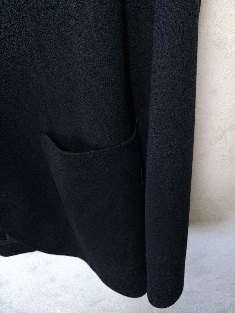 CIRCOLO 1901 テーラードジャケット　ブラック　ヘリンボーン