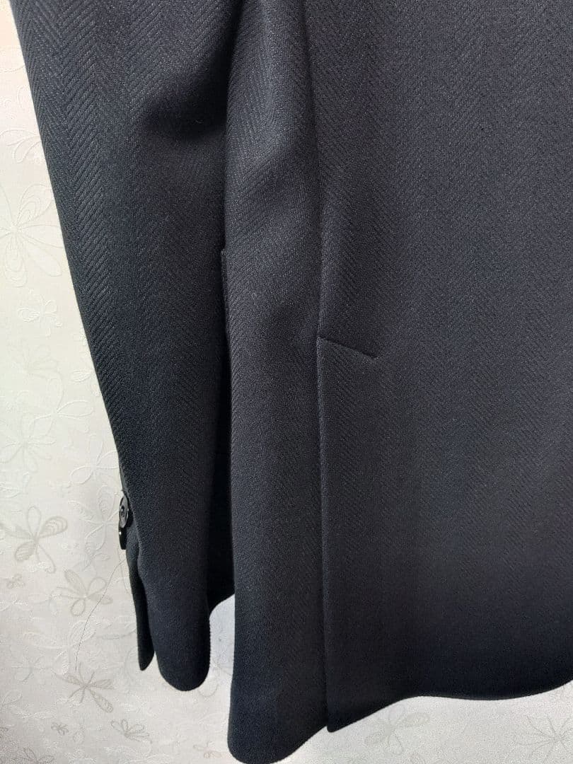 CIRCOLO 1901 テーラードジャケット　ブラック　ヘリンボーン