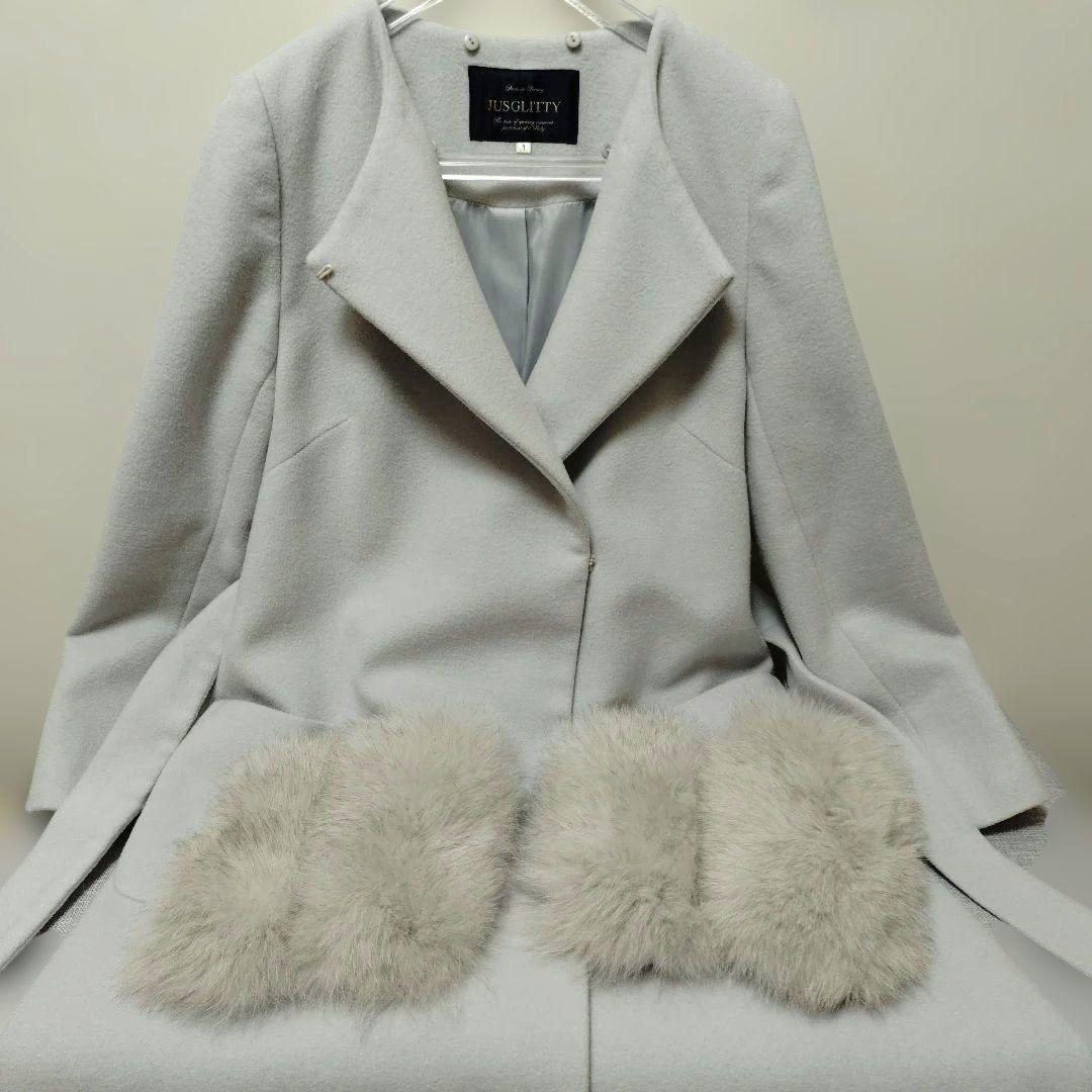「ジャスグリッティー」ファー付き3wayコート