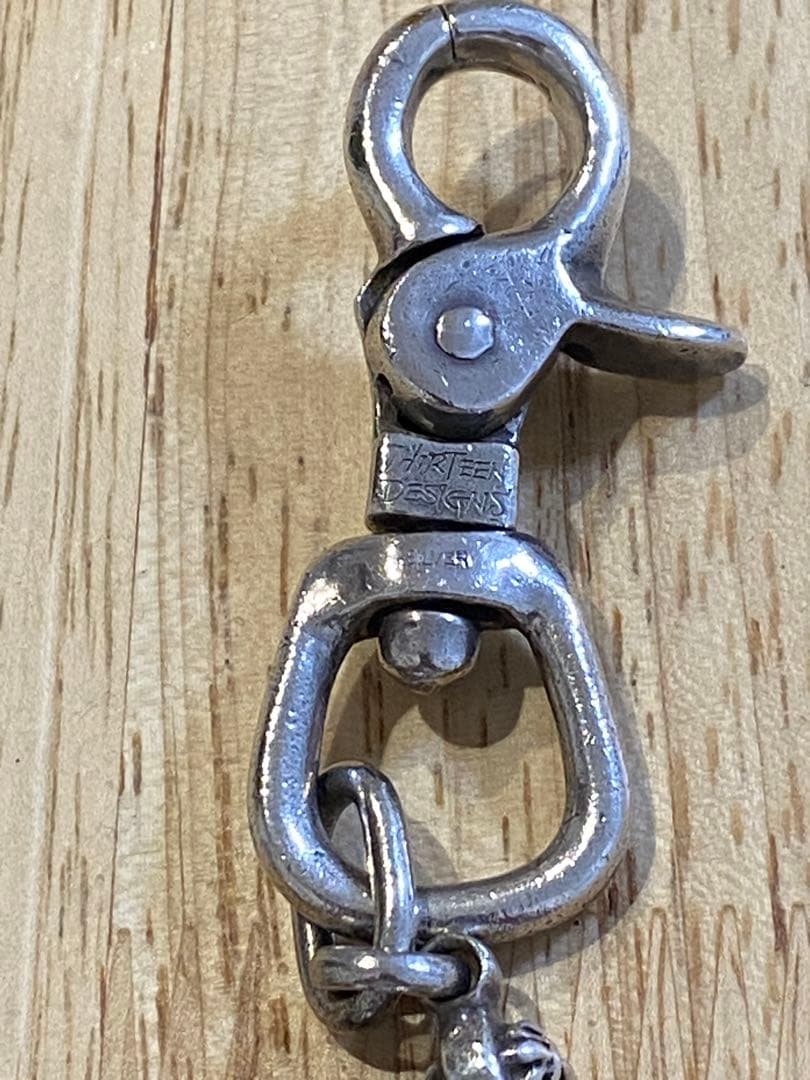 THIRTEEN DESIGNS ウォレットチェーン　シルバー