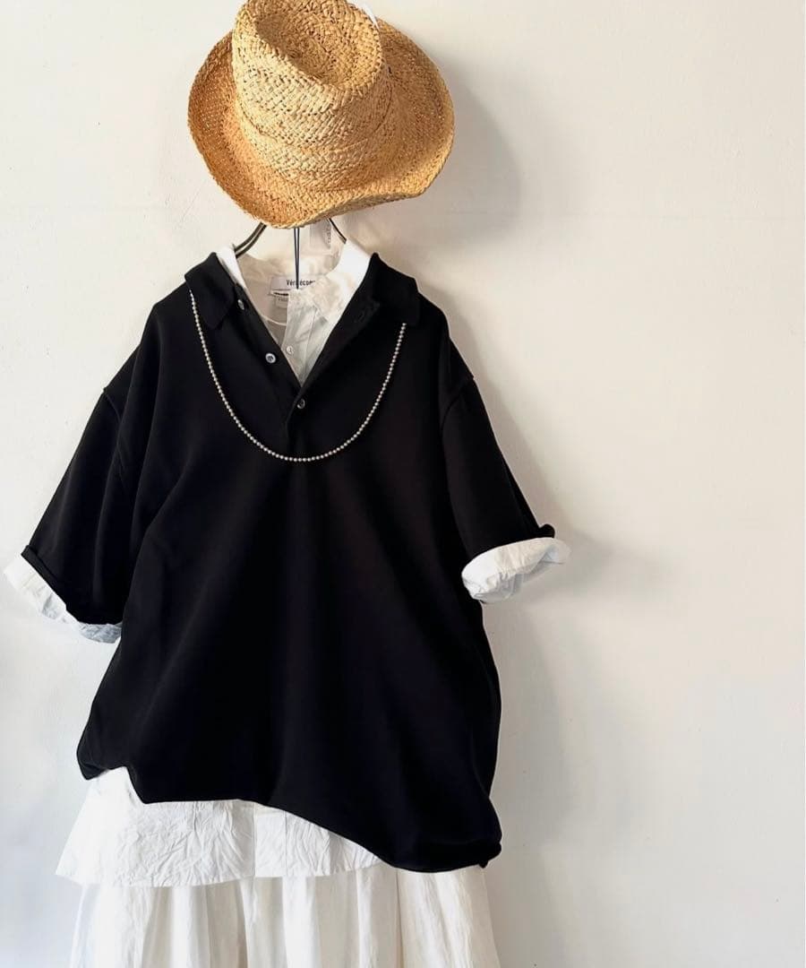 今期新品⭐︎ ヴェリテクール⭐︎ユニセックス ポロ ニット　vck-290u