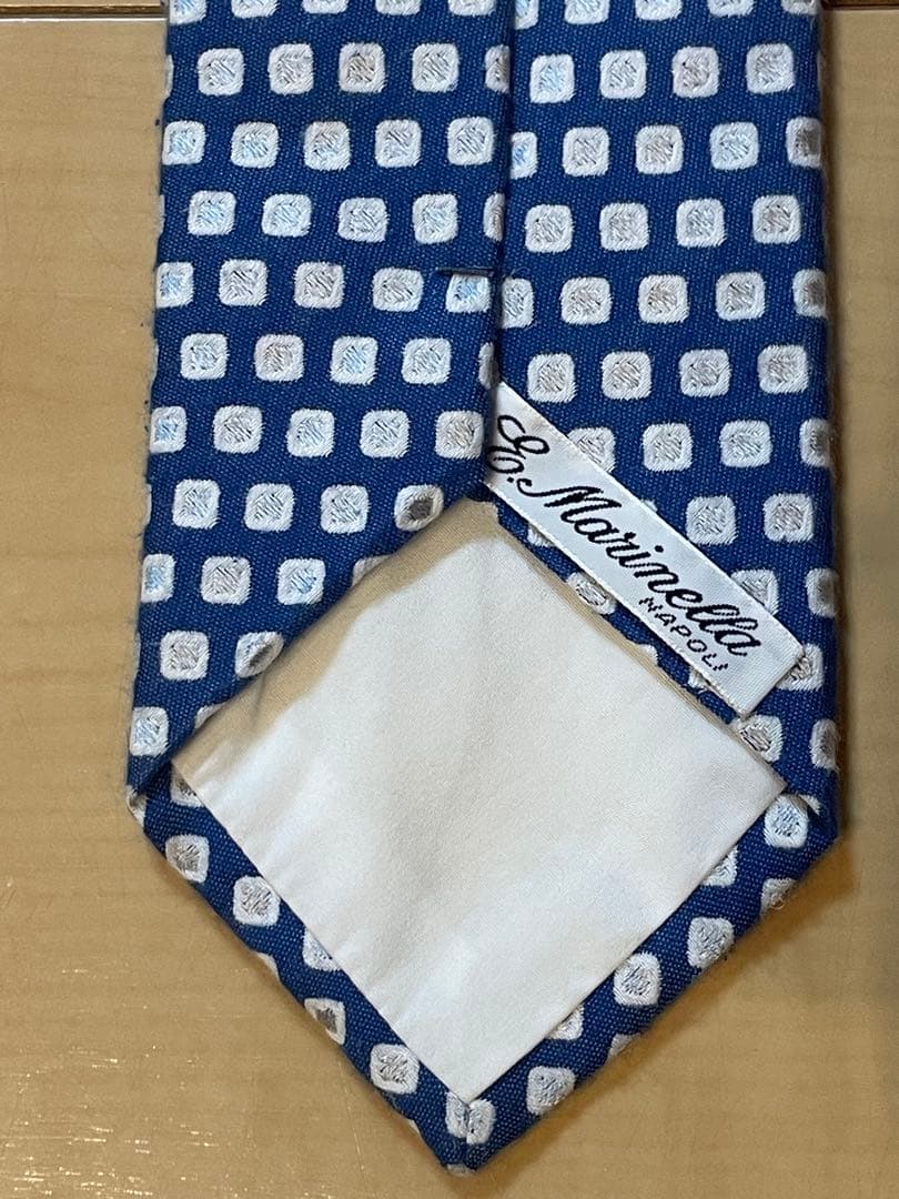 MarinellaマリネッラNapoliナポリイタリア製高級手作りネクタイ綿