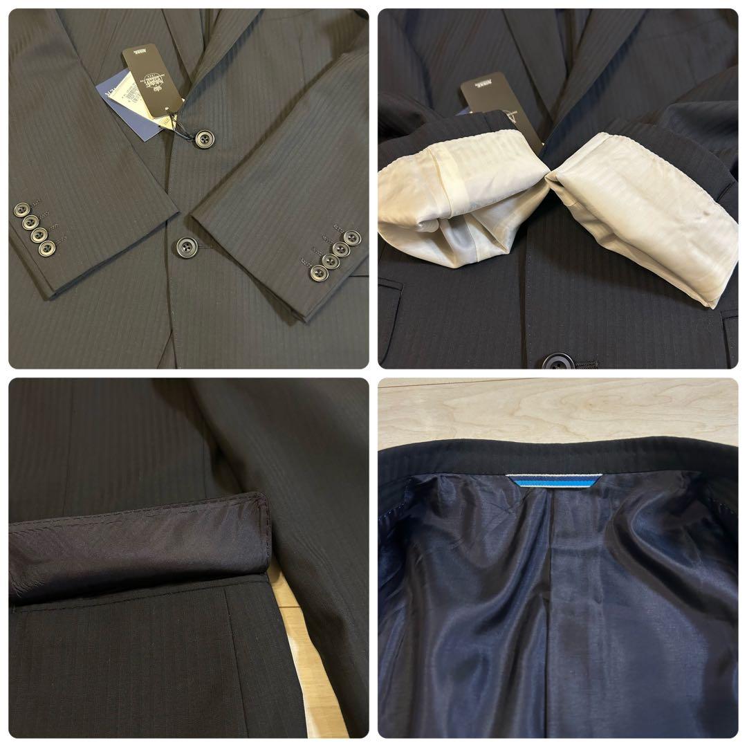 【新品】LONNER MAF NIKKE スーツ スーパー120s 黒 46C