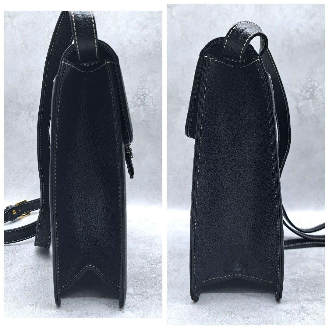 極美品 イヴサンローラン カサンドラ ショルダーバッグ YSL レザー ブラック