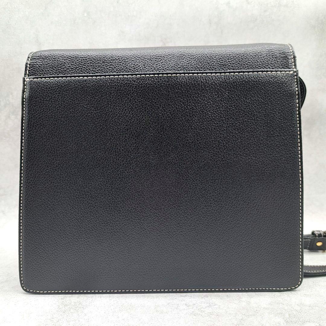 極美品 イヴサンローラン カサンドラ ショルダーバッグ YSL レザー ブラック