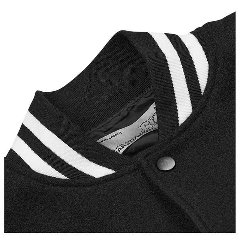 HARSH AND CRUEL スタジャン ジャケット キリスト 黒 2L