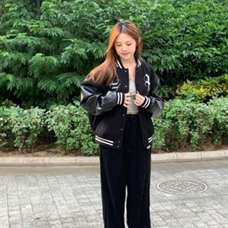 HARSH AND CRUEL スタジャン ジャケット キリスト 黒 2L