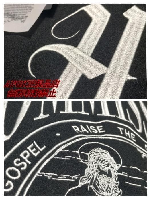 HARSH AND CRUEL スタジャン ジャケット キリスト 黒 2L