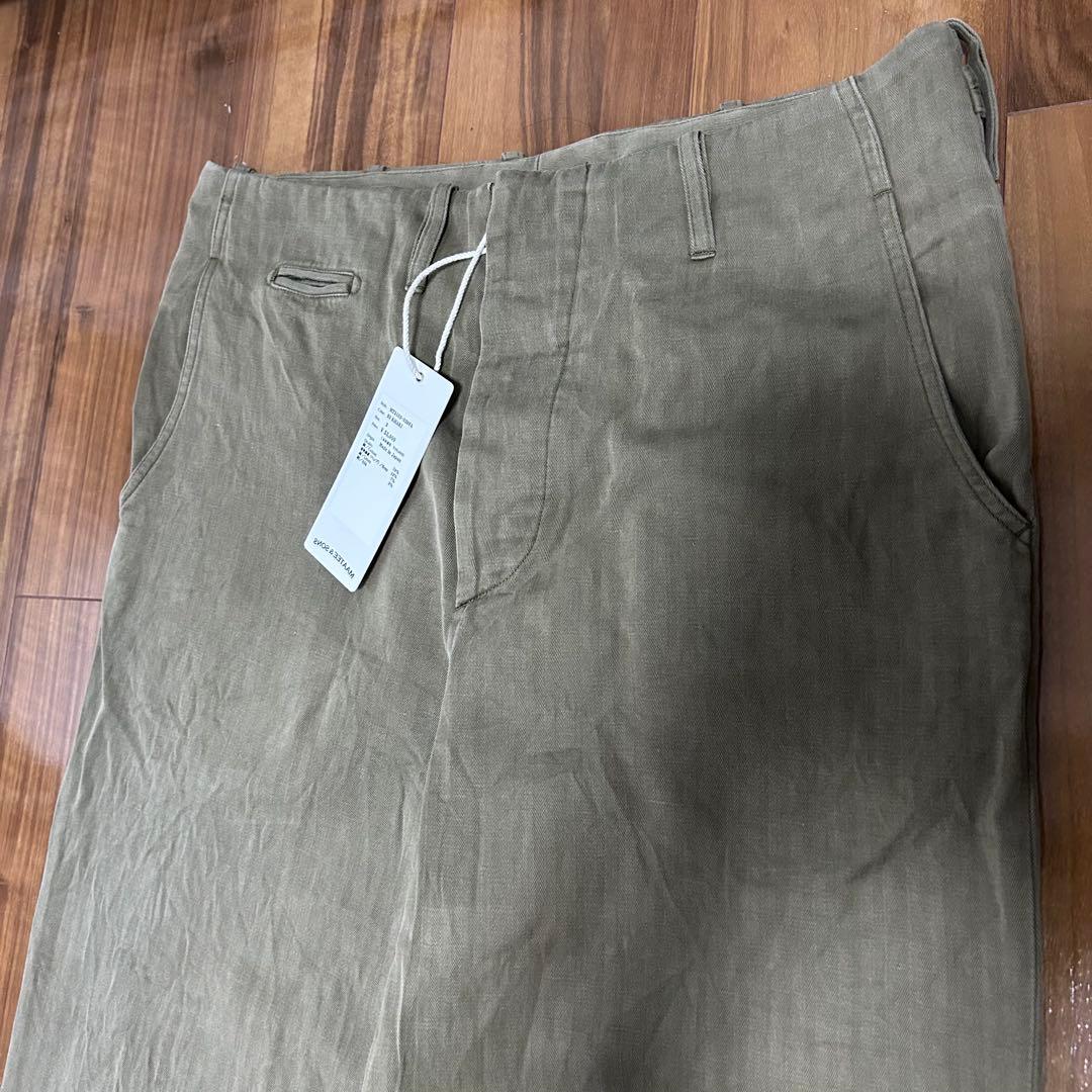 【美品】25SS MAATEE&SONS ドゥルン チノパンツsize3
