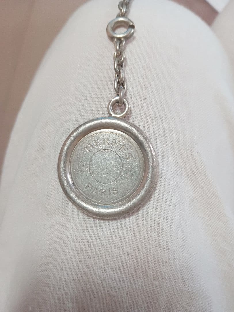 HERMES セリエシルバー チェーン付きチャーム・キーホルダー
