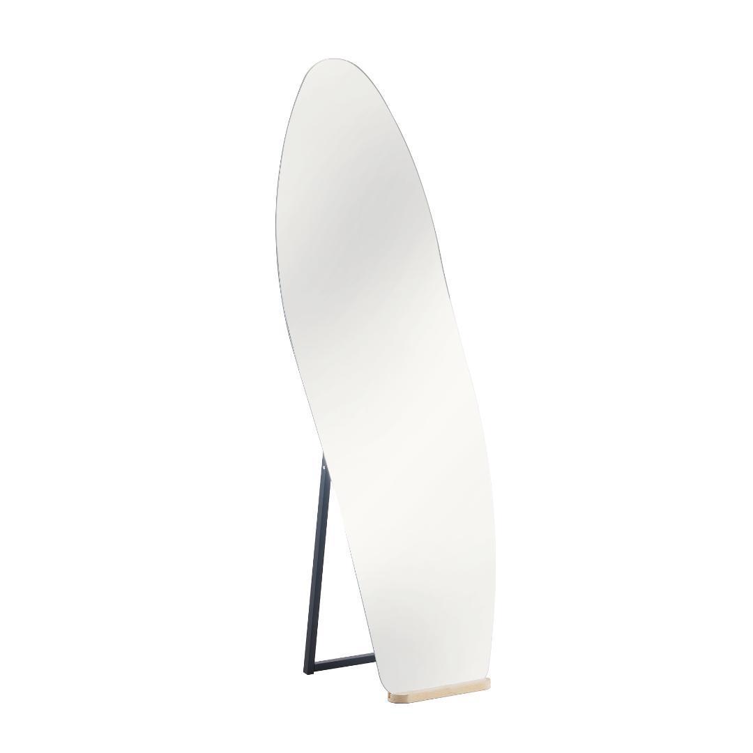 【55×155cm】姿見 ウェーブミラー 全身鏡 スタンド 壁掛け 立て掛け