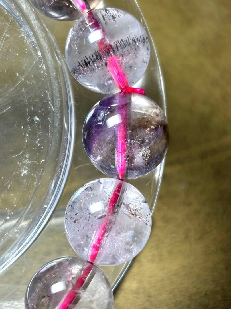 ミ*ヤ様 【新入荷】　スーパーセブンブレスレット約11㎜（新品未使用）透明感抜群