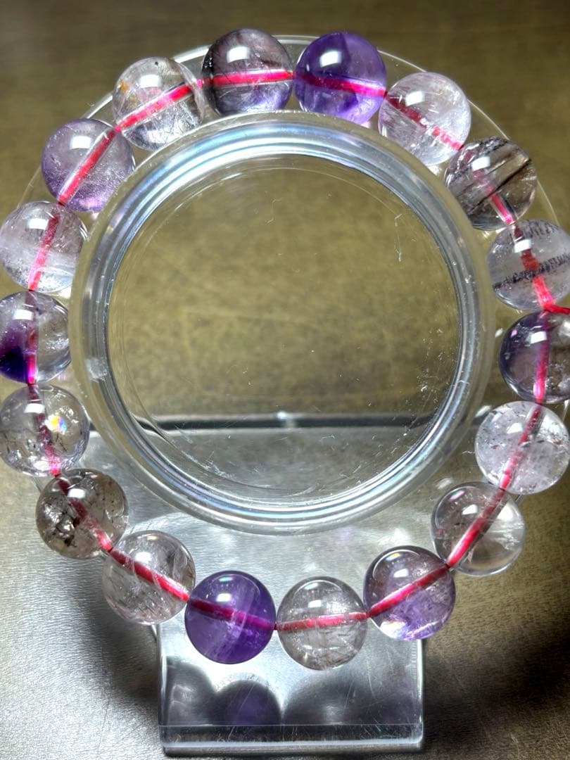 ミ*ヤ様 【新入荷】　スーパーセブンブレスレット約11㎜（新品未使用）透明感抜群