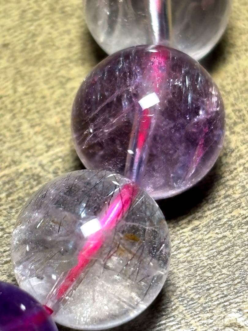 ミ*ヤ様 【新入荷】　スーパーセブンブレスレット約11㎜（新品未使用）透明感抜群