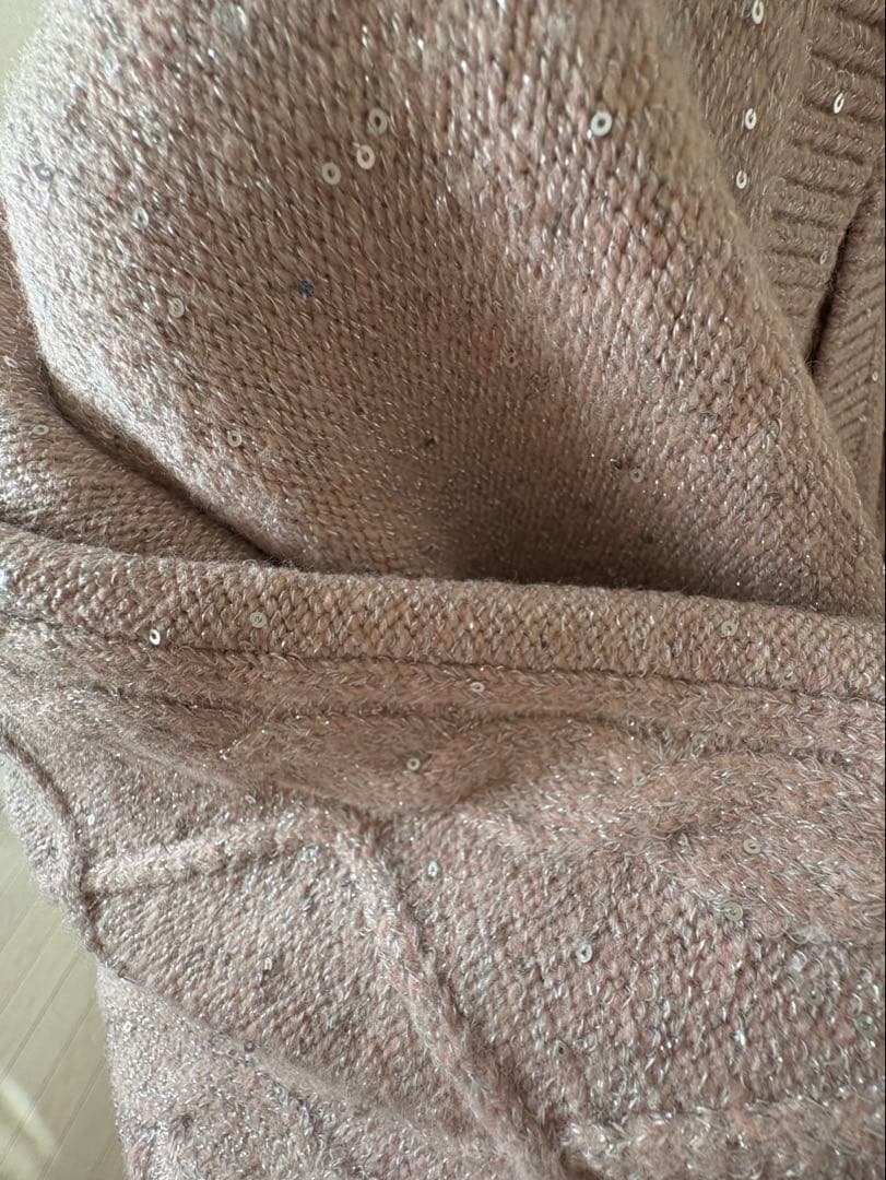 ロゼミューズ Glitter knit o/p set