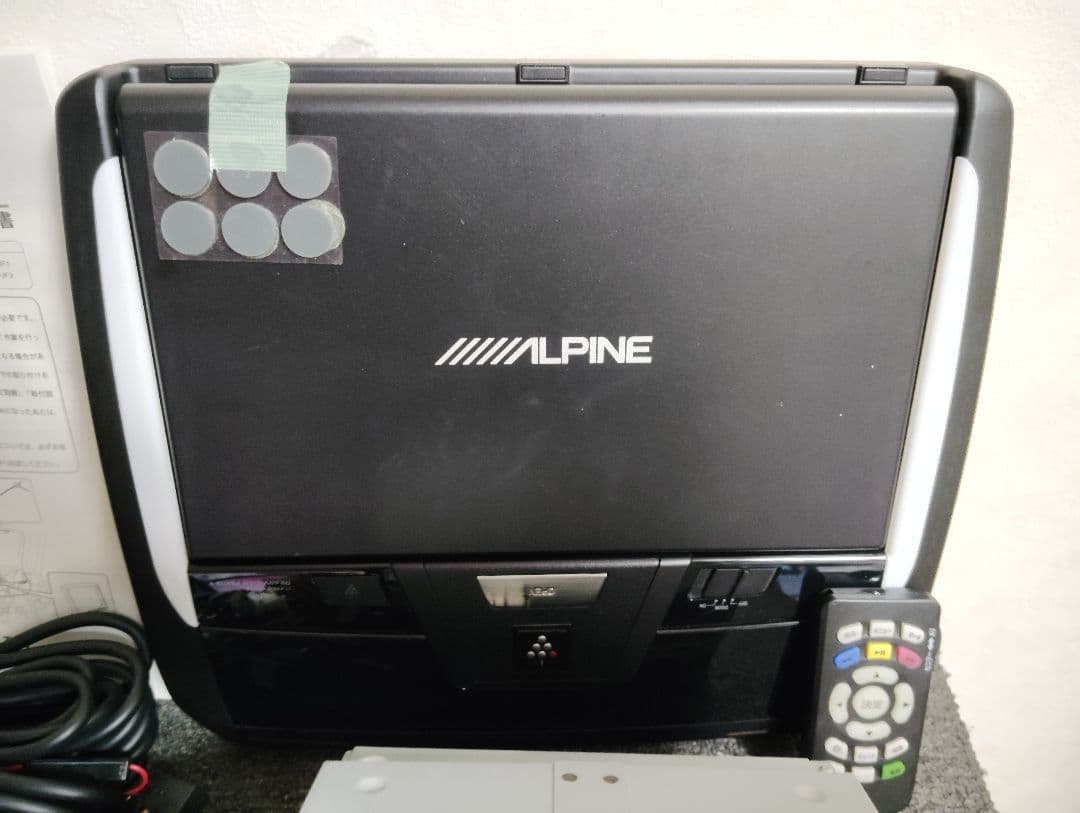 アルパインフリップダウンモニター 11.4インチ　PSA11S-R-B配線付き