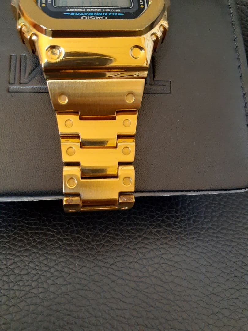 美品稼働☆G-SHOCK DW-5600E☆スピード フルメタルカスタムゴールド