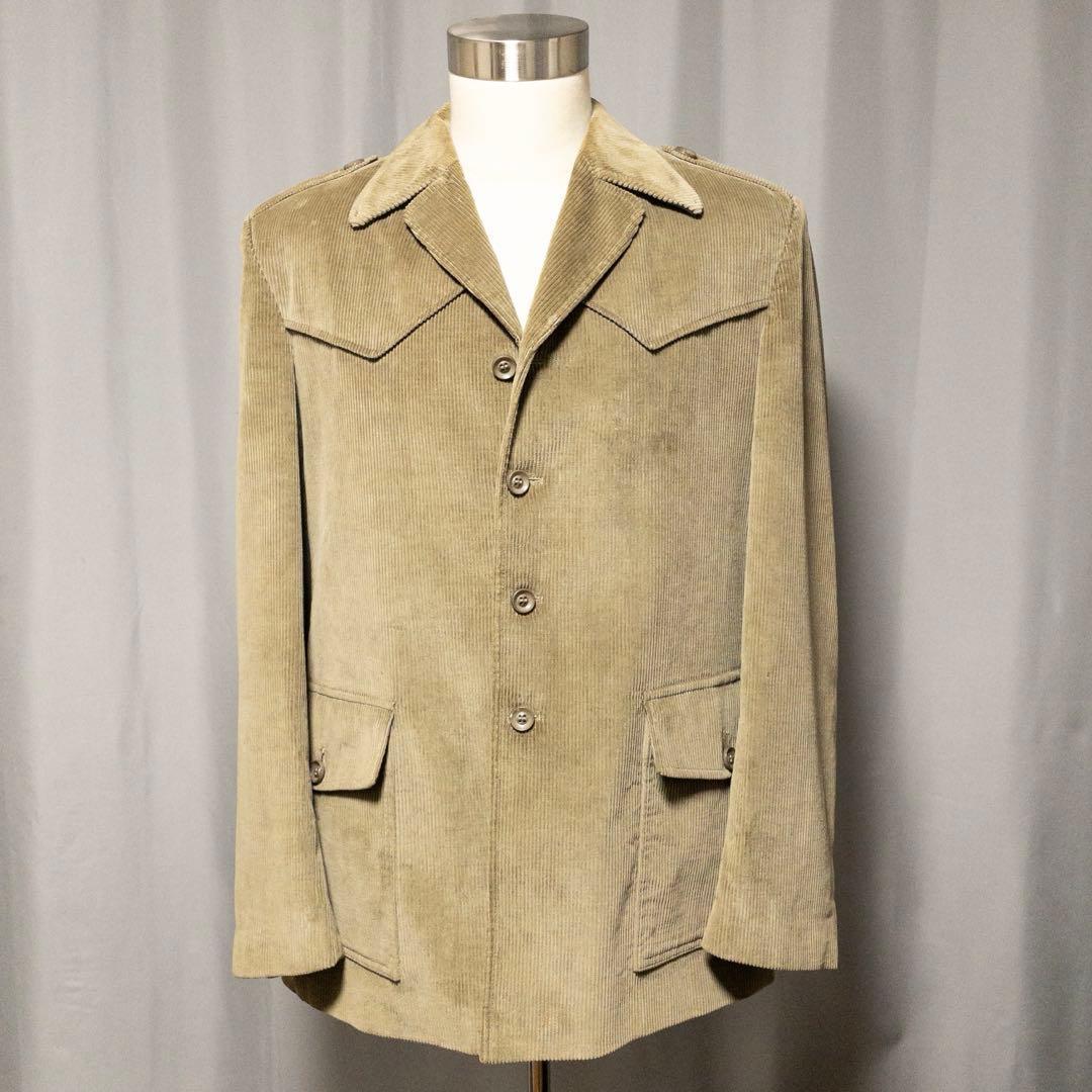 Dunn & Co 70s ヴィンテージ コーデュロイ サファリジャケット